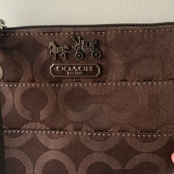 Coach Signature Canvas Wristlet - Picture 3 of 9